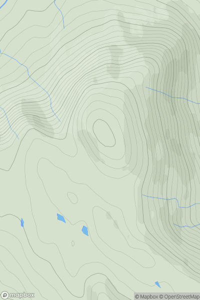 Thumbnail image for Meall Dearg [Minginish and the Cuillin Hills] showing contour plot for surrounding peak